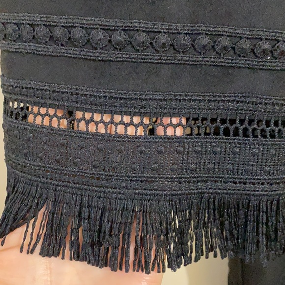 NWT Zara Faux Suede Fringe coat Size Small - Picture 8 of 8